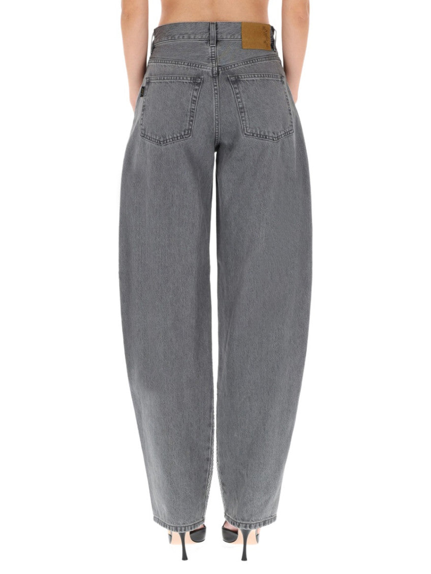 Grey Relaxed High Rise Jeans 2