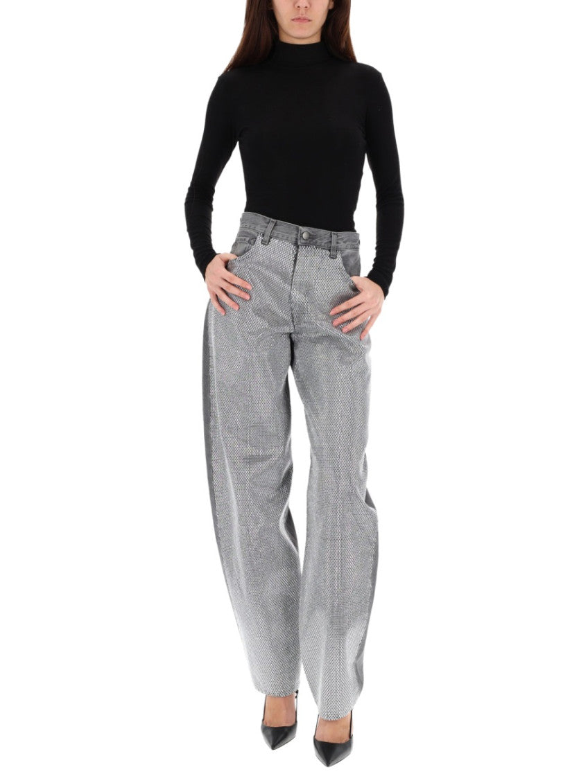 Grey Relaxed High Rise Jeans 4