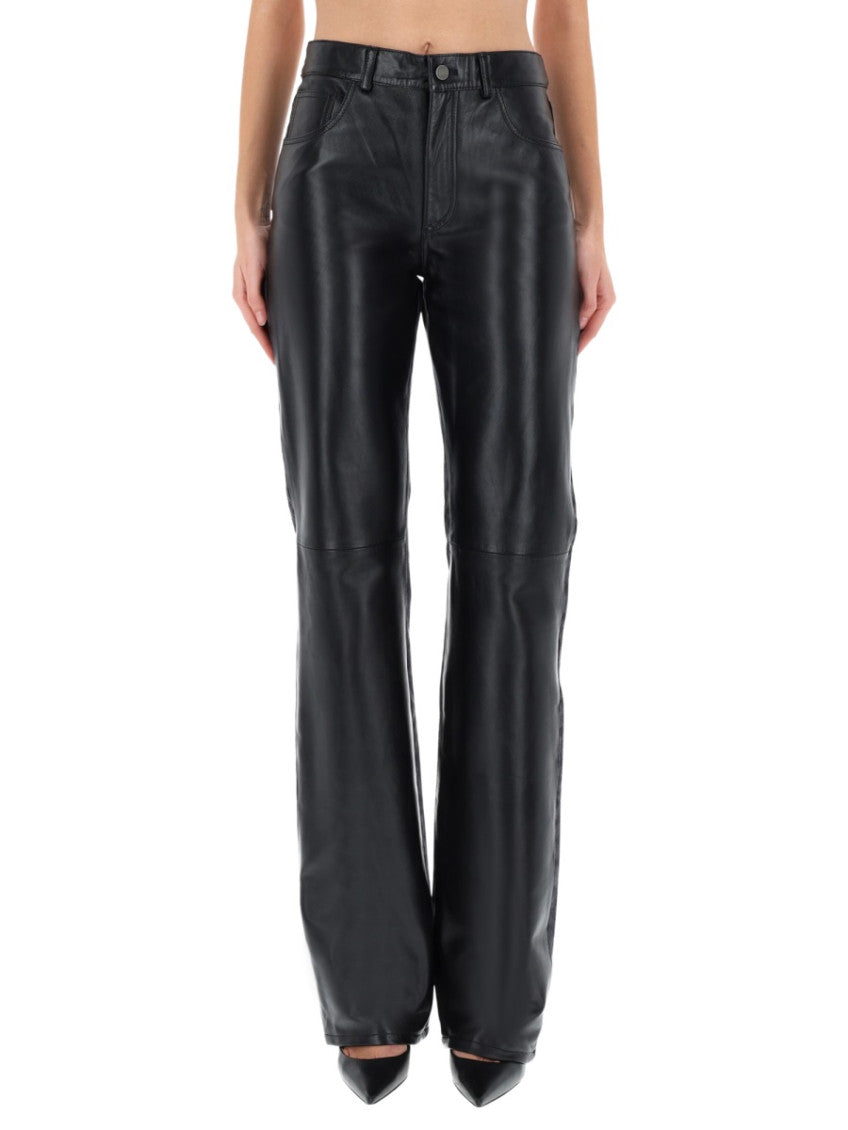 Black Straight High Rise Jeans 1