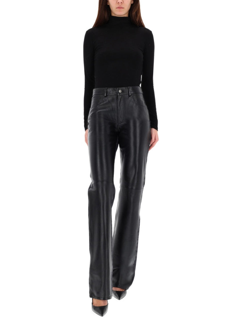 Black Straight High Rise Jeans 4