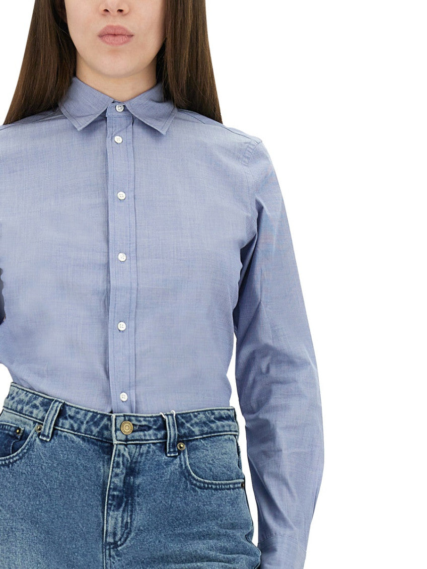 Light Blue Slim Solid Shirt 3