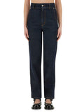 Blue Straight High Rise Jeans 1