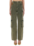 Khaki Relaxed High Rise Jeans 1