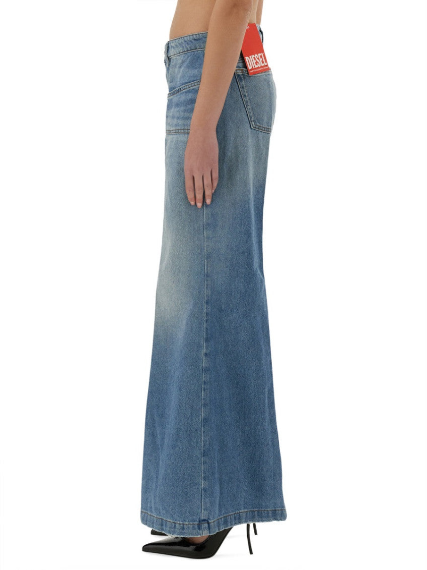Denim Flared High Rise Jeans 3