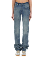 Denim Straight Mid Rise Jeans 1