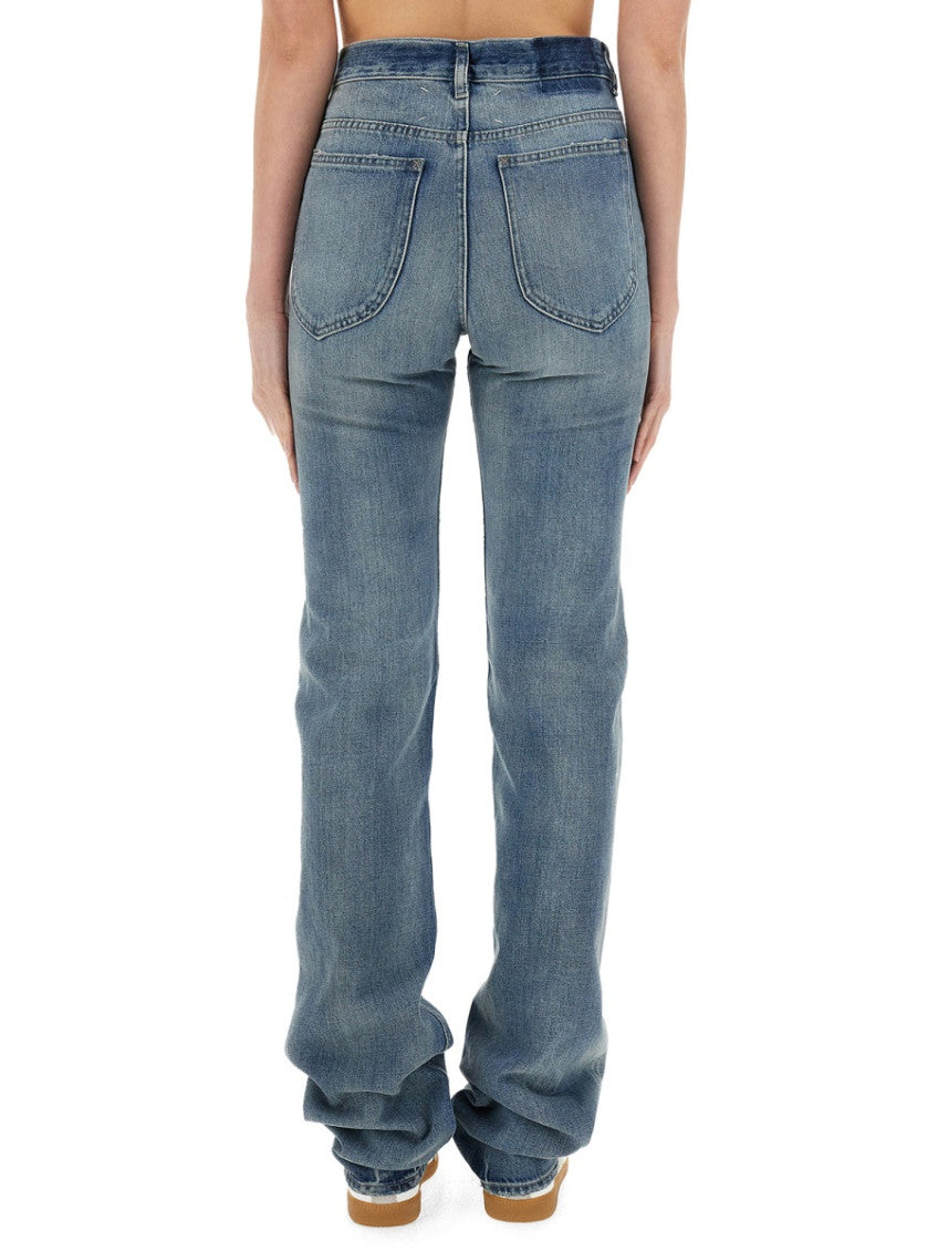 Denim Straight Mid Rise Jeans 2