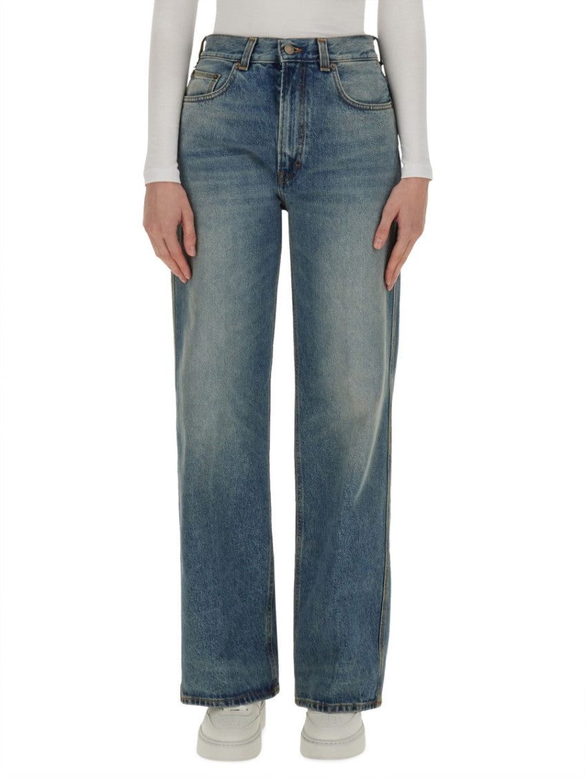 Denim Wide Fit High Rise Jeans 1