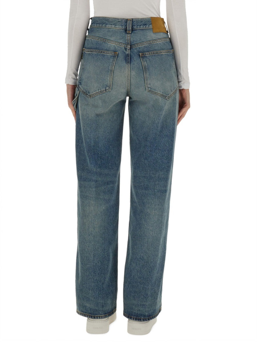 Denim Wide Fit High Rise Jeans 2