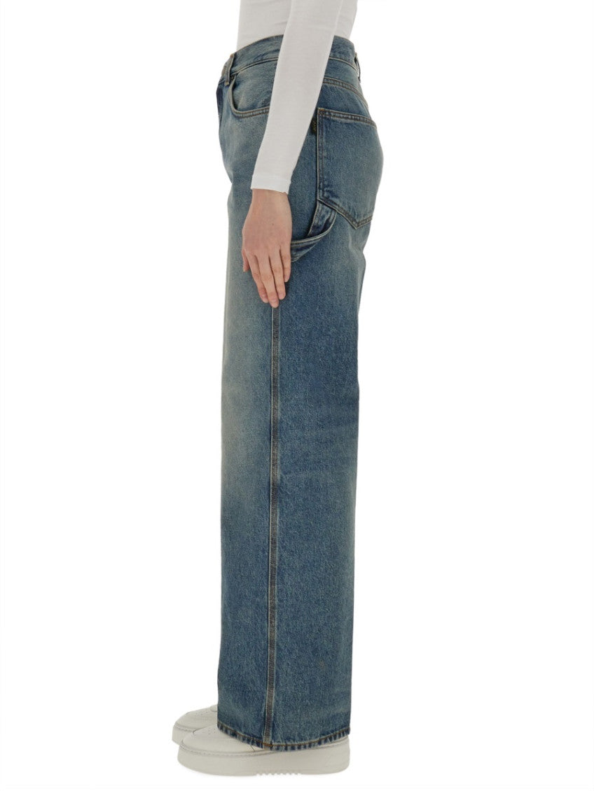 Denim Wide Fit High Rise Jeans 3