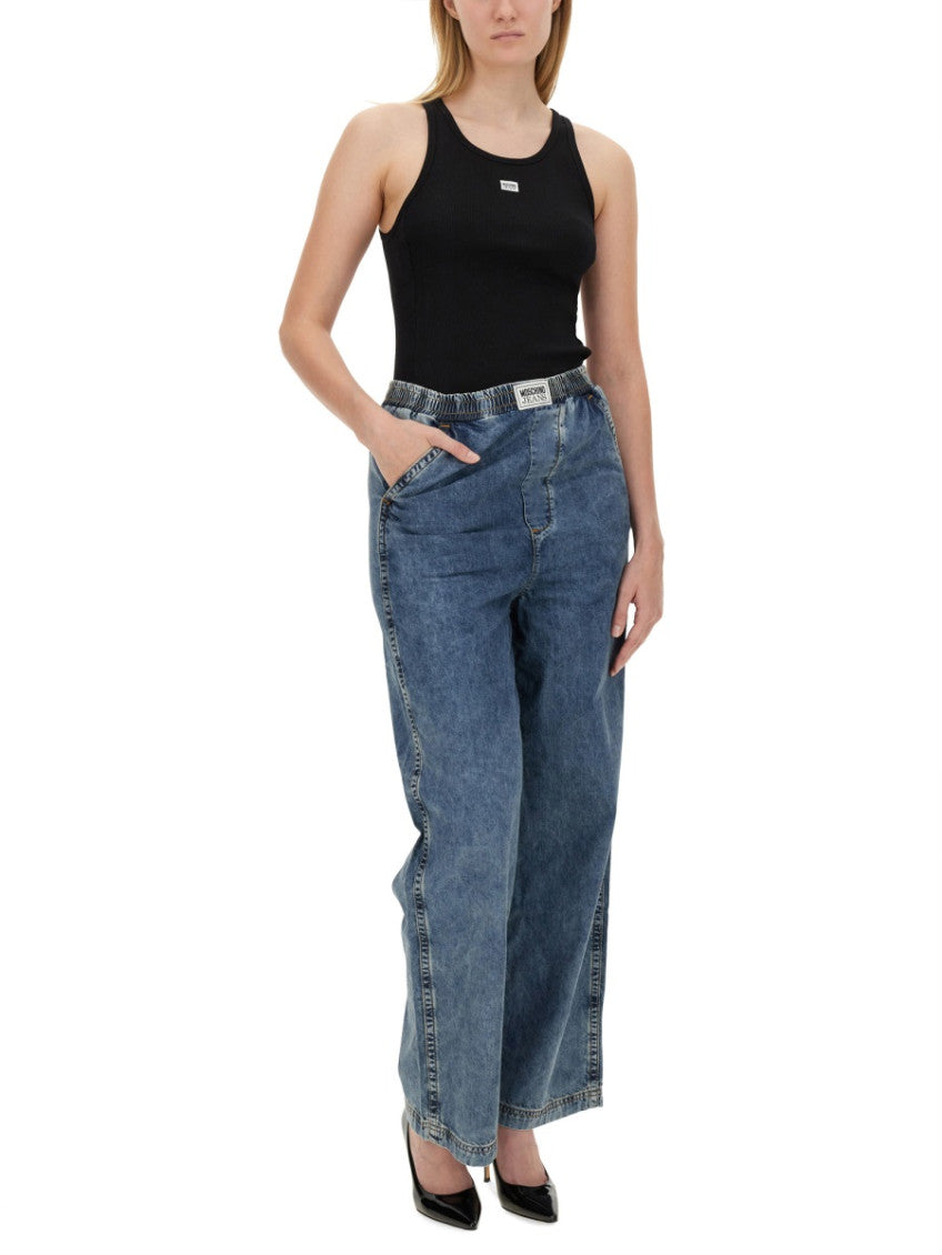 Denim Loose High Rise Jeans 4