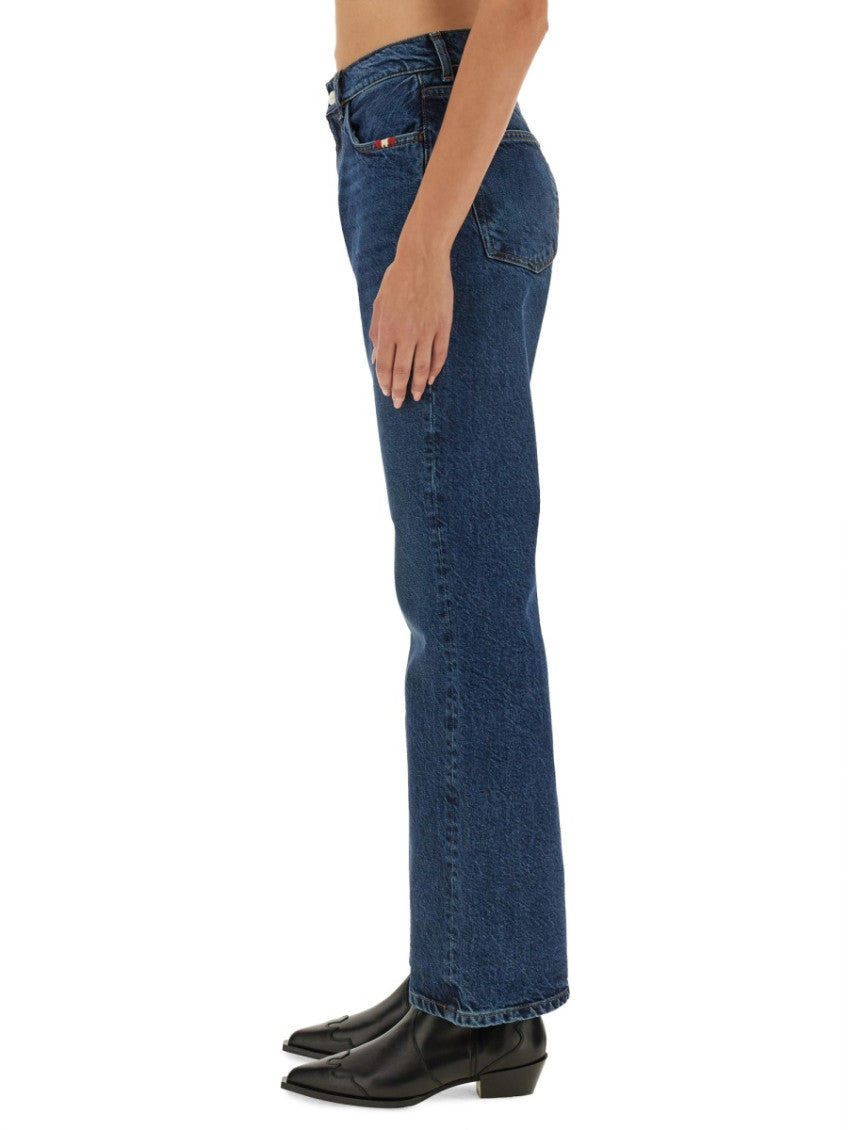 Denim Flared High Rise Jeans 3