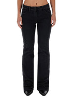 Black Straight Low Rise Jeans 1
