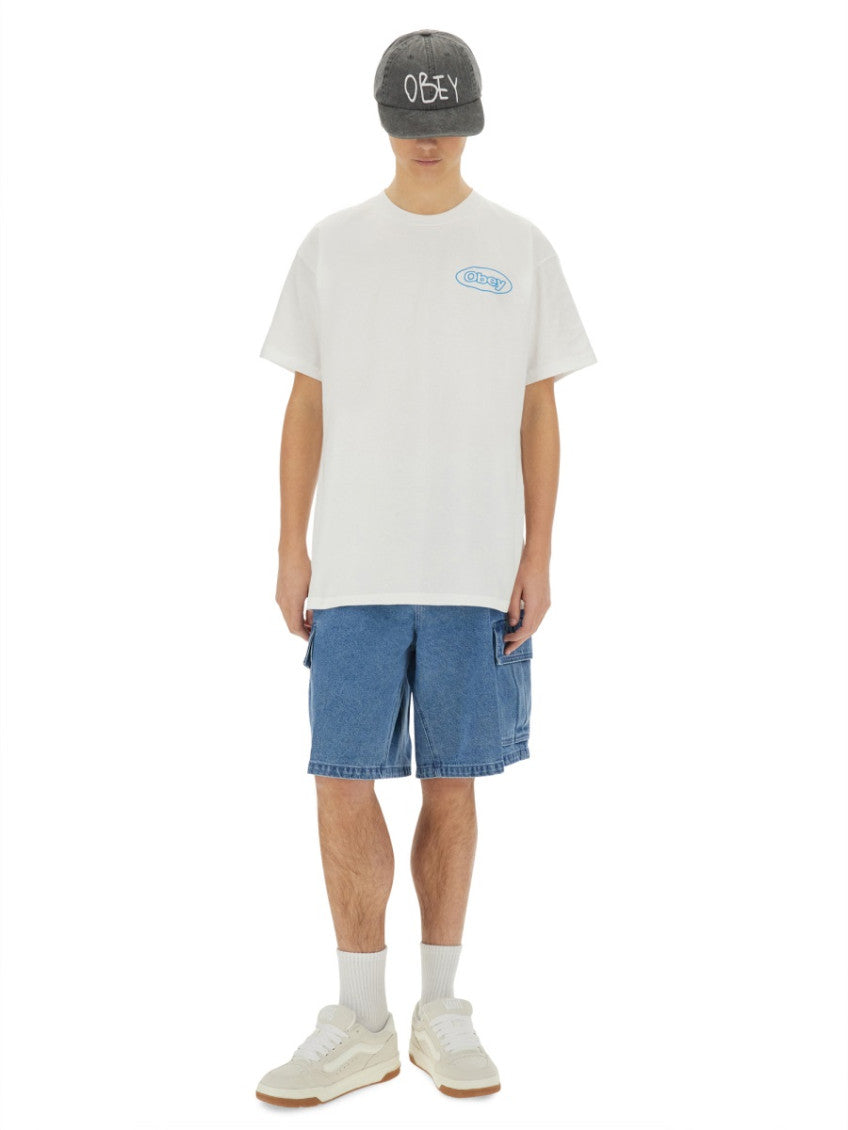 White Crew Neck T-Shirt 2