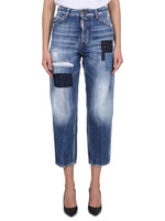 Blue Straight High Rise Jeans 1