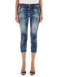 Blue Skinny Mid Rise Jeans 1
