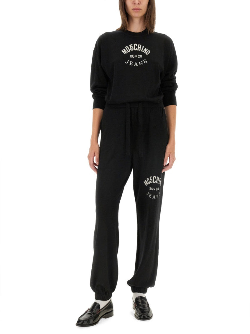 Black Wool Logo Activewear 4