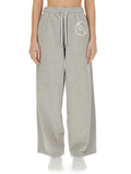 Grey Cotton Logo Activewear 1