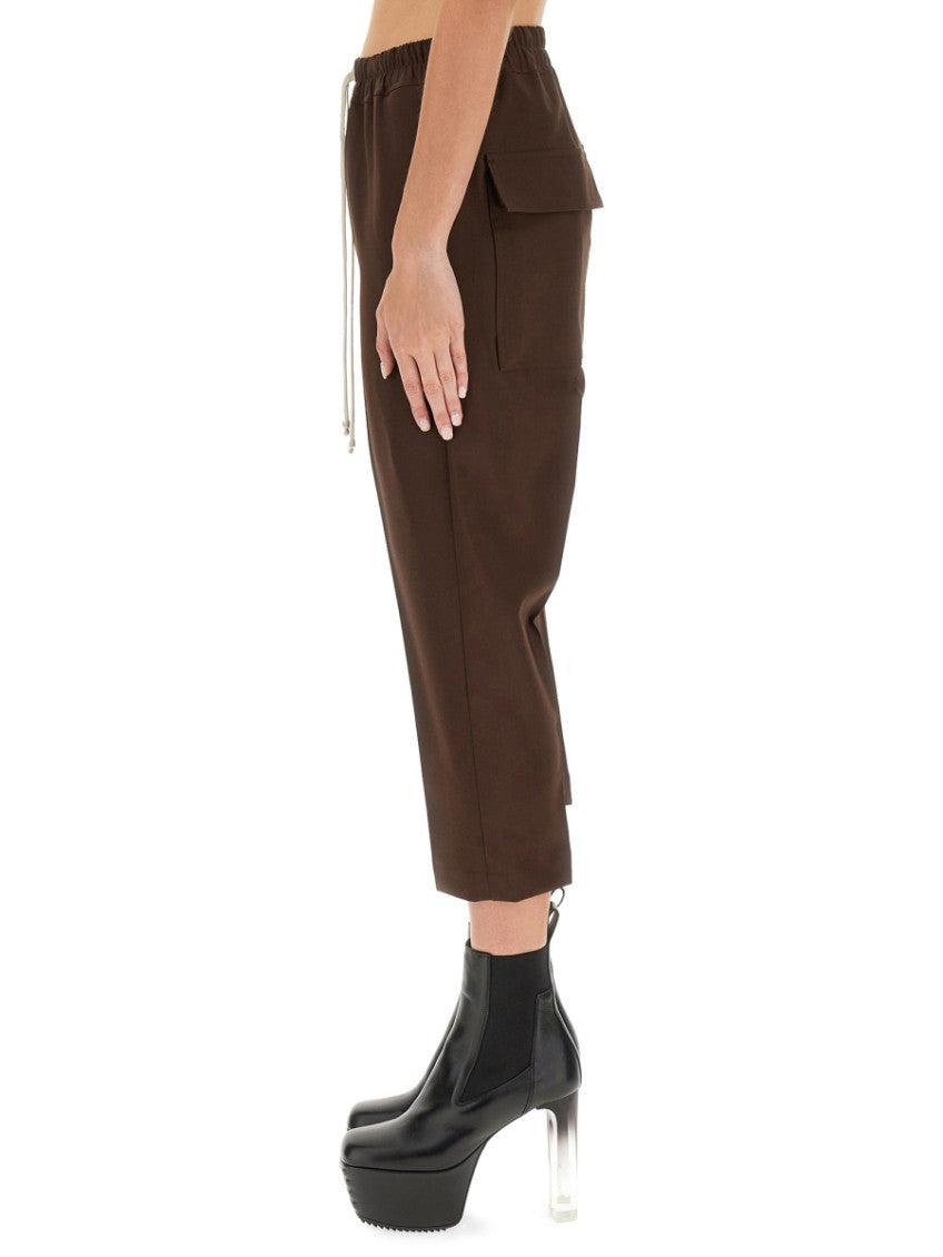 Brown Wool Solid Activewear 3