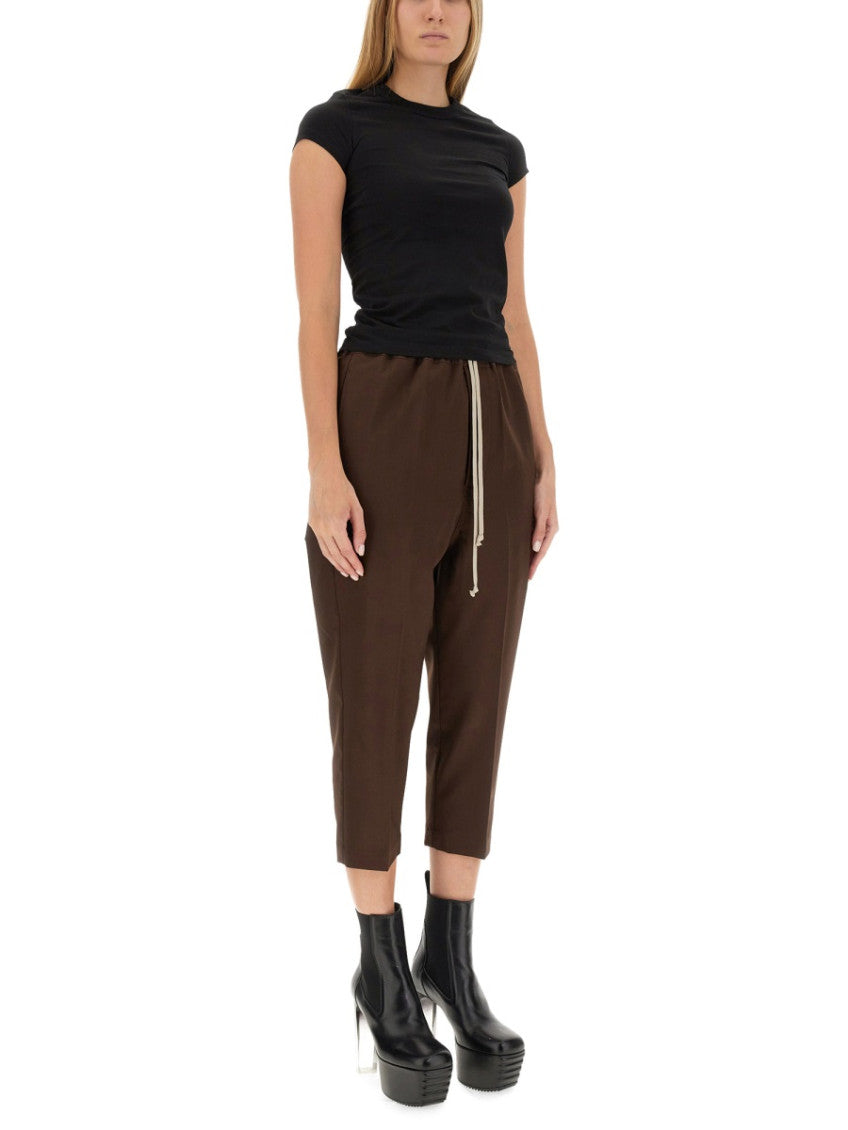 Brown Wool Solid Activewear 4