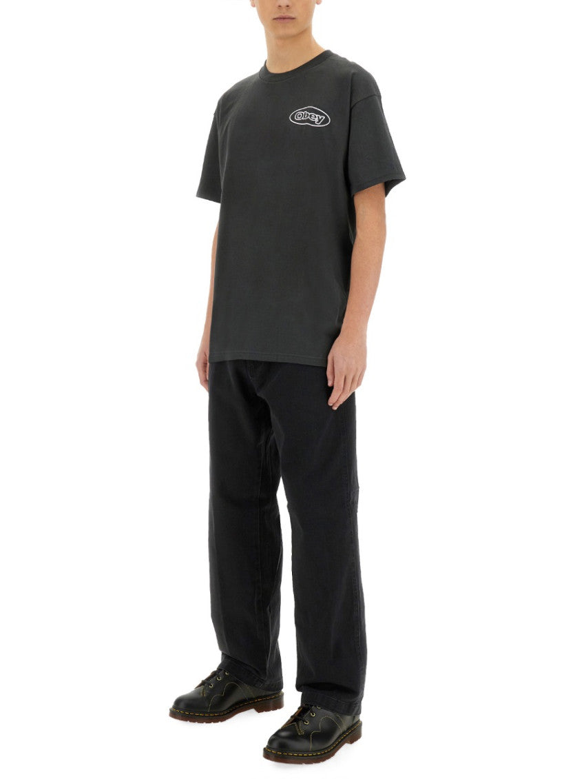 Black Crew Neck T-Shirt 2