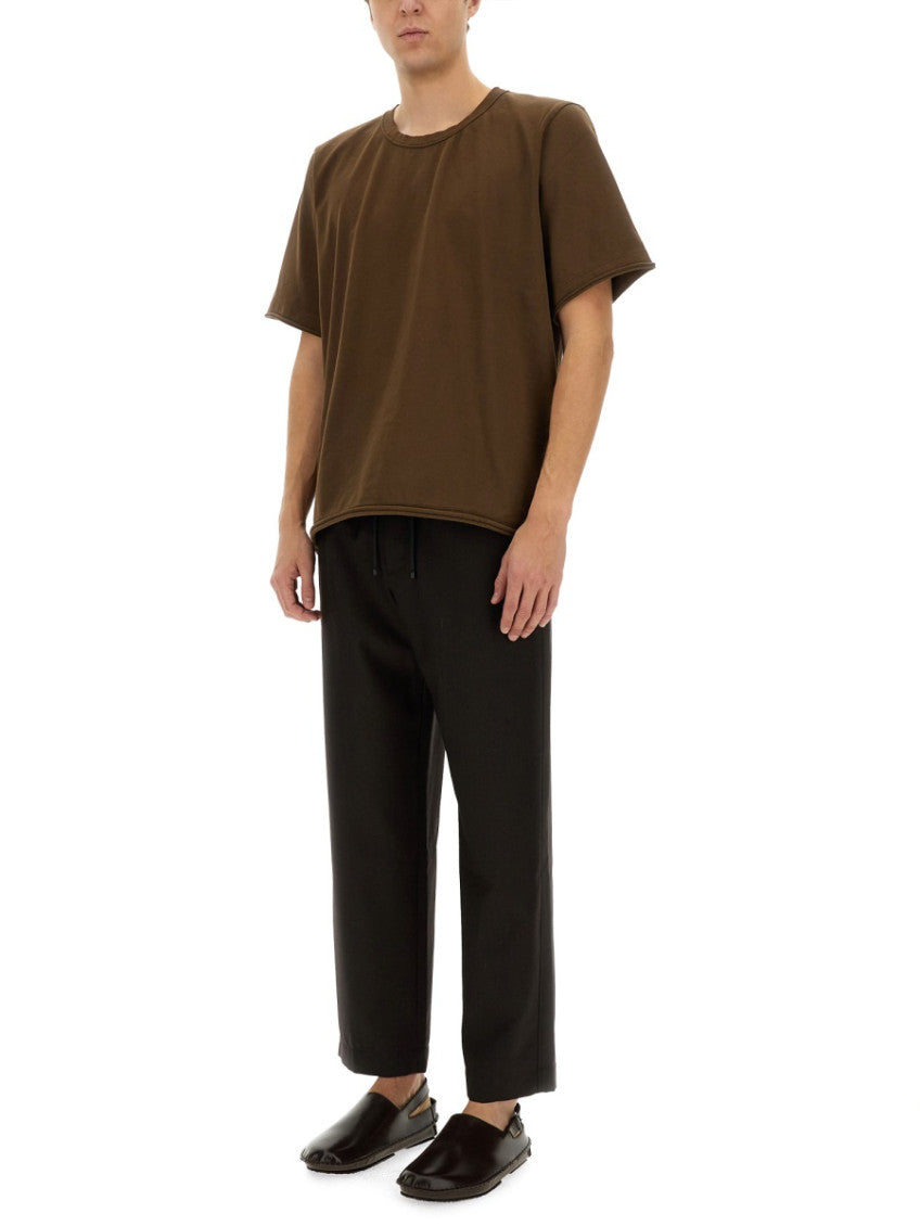 Brown Crew Neck T-Shirt 2