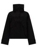 Black Solid Hood Jacket 1