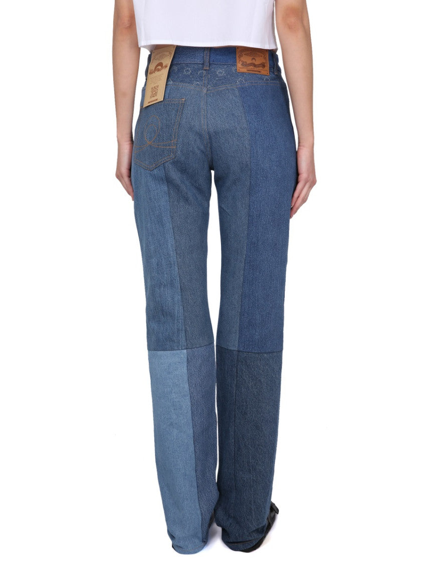 Denim Straight Mid Rise Jeans 2