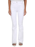 White Flared High Rise Jeans 1