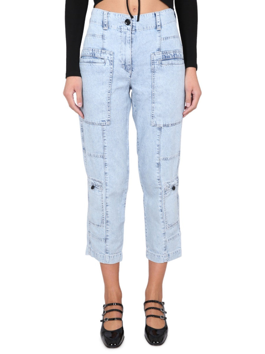 Blue Relaxed High Rise Jeans 1