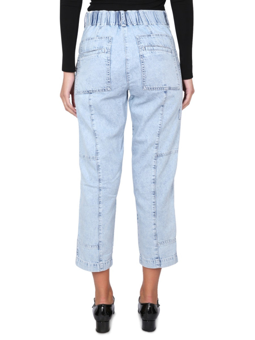 Blue Relaxed High Rise Jeans 2