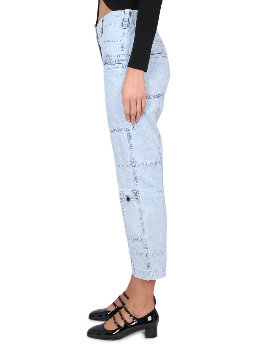 Blue Relaxed High Rise Jeans 3
