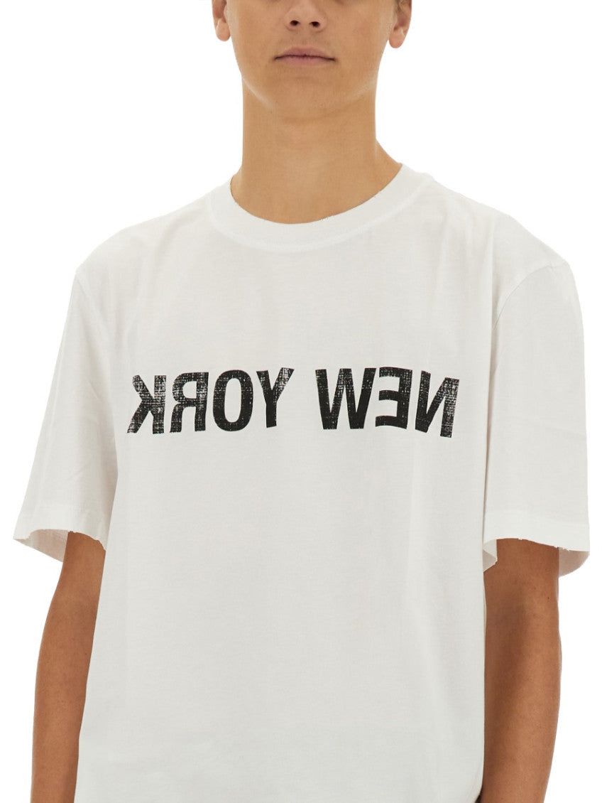 White Crew Neck T-Shirt 4