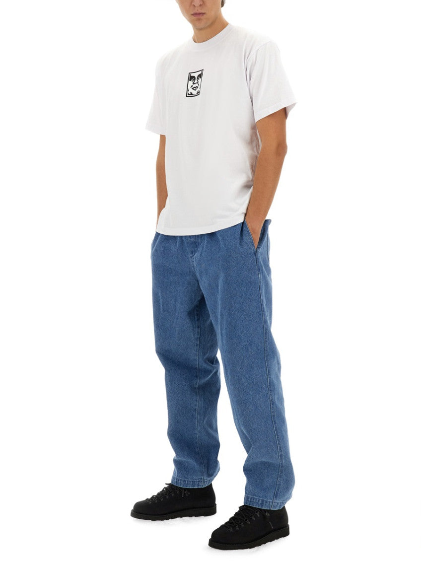 White Crew Neck T-Shirt 2