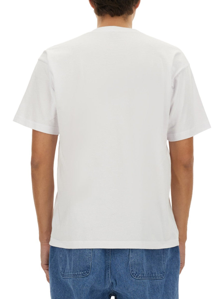 White Crew Neck T-Shirt 3