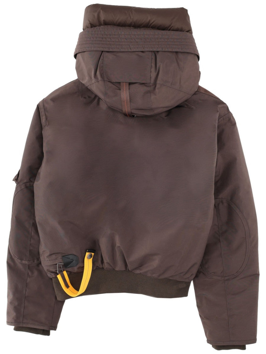 Brown Solid Hood Jacket 2