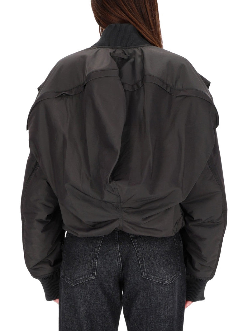 Dark Grey Solid Hood Jacket 3