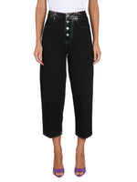 Black Straight High Rise Jeans 1