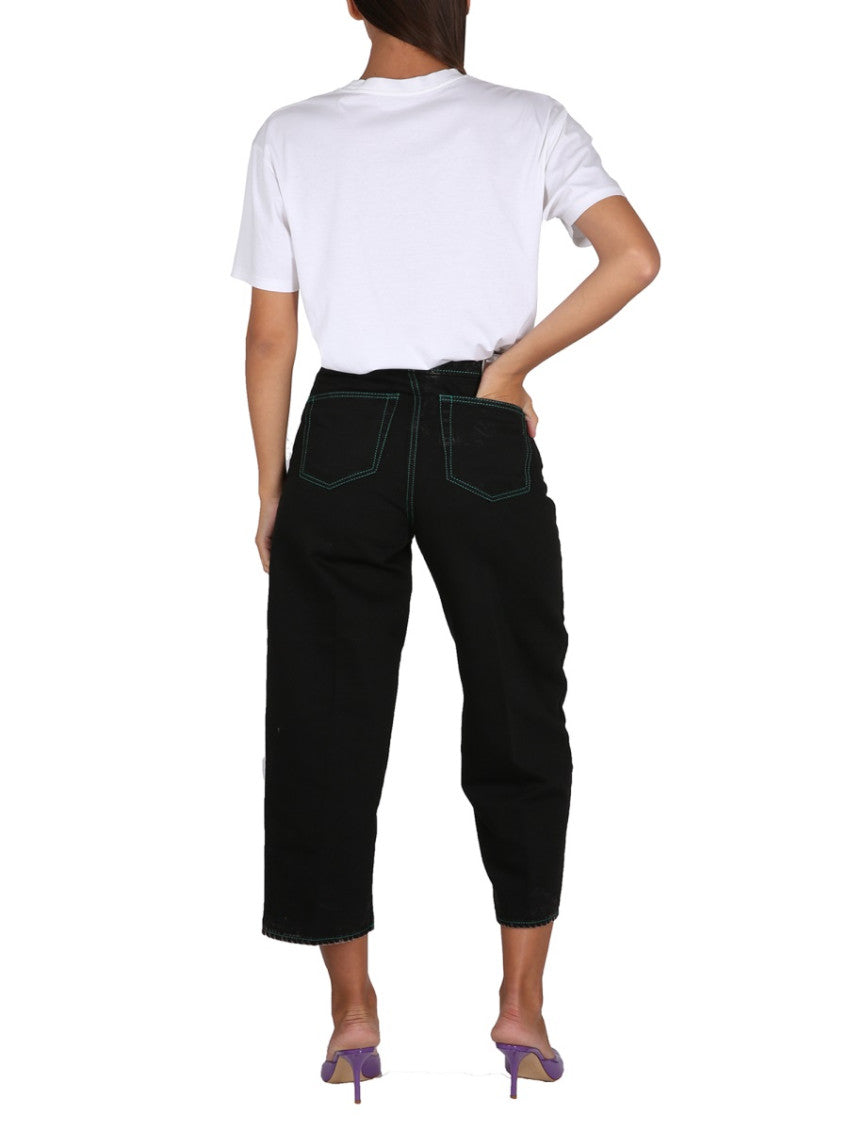 Black Straight High Rise Jeans 2
