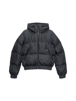 Black Abstract Hood Jacket 1