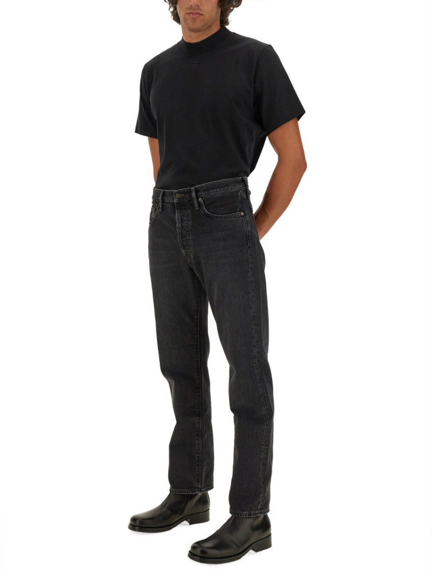 Black Mock Collar T-Shirt 2