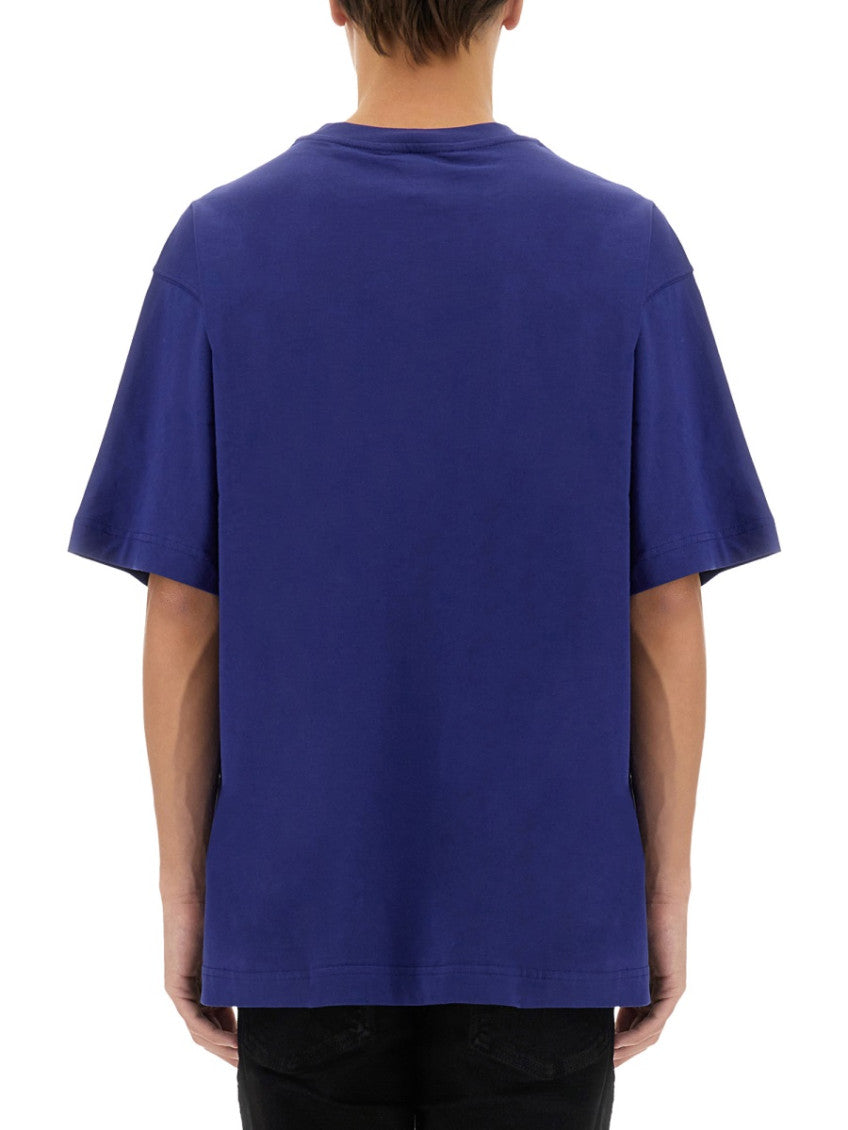 Blue Crew Neck T-Shirt 3