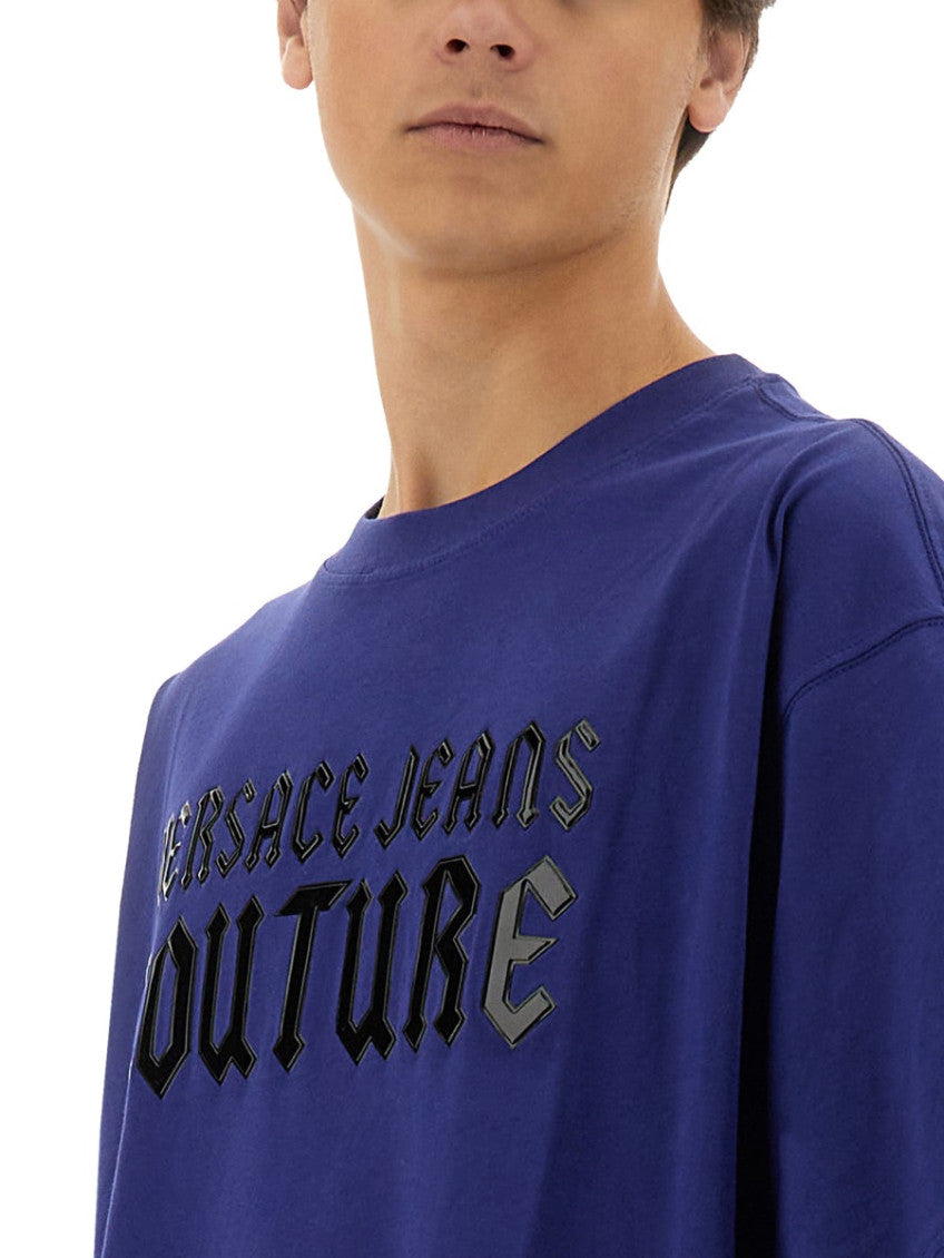 Blue Crew Neck T-Shirt 4