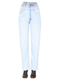 Denim Straight High Rise Jeans 1