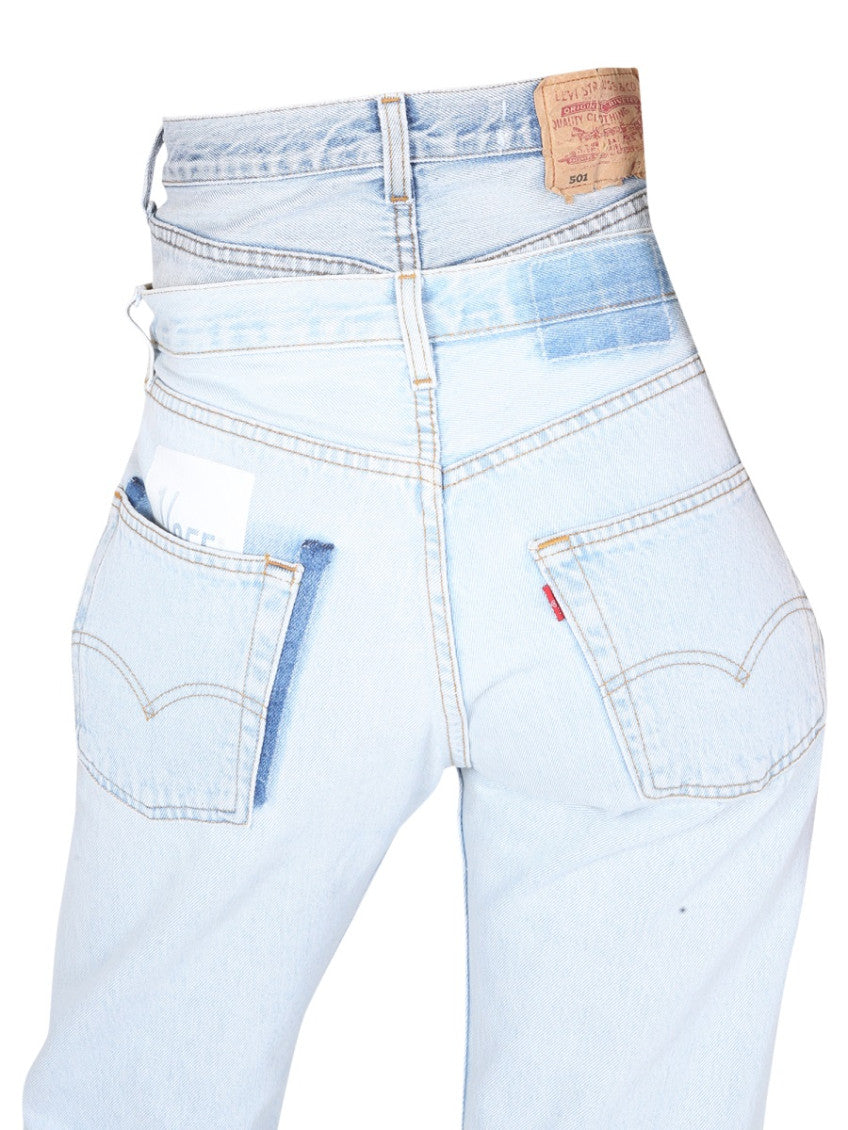 Denim Straight High Rise Jeans 6
