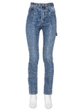 Blue Skinny High Rise Jeans 1