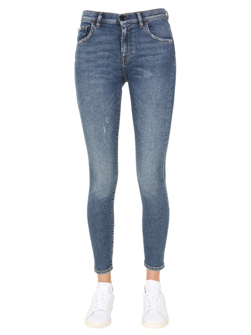 Denim Skinny Mid Rise Jeans 1