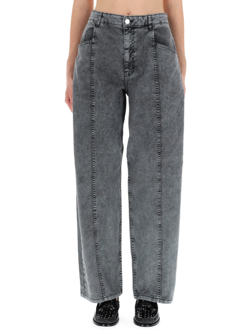 Black Loose High Rise Jeans 1