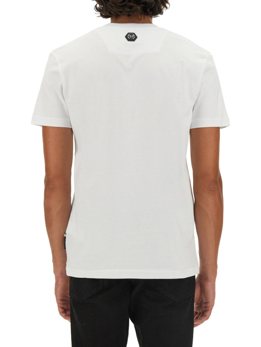 White Crew Neck T-Shirt 3