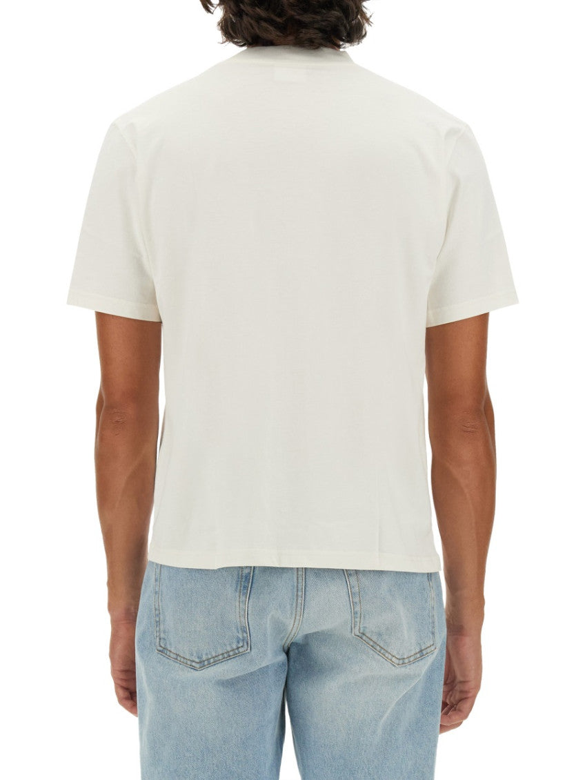 White Mock Collar T-Shirt 3