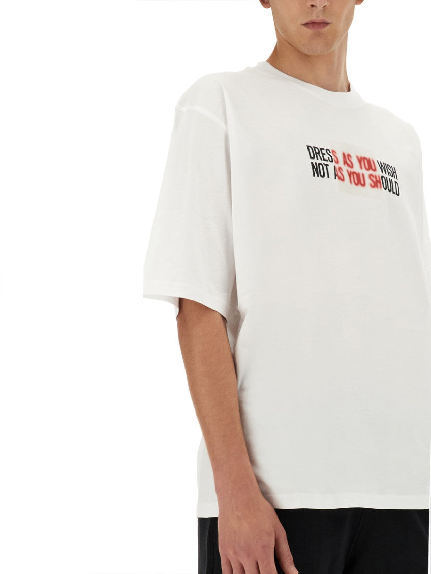 White Crew Neck T-Shirt 4